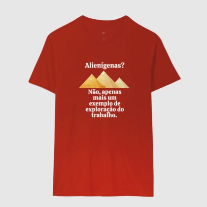 Camiseta - Construção das pirâmides