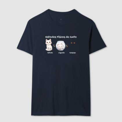 Camiseta - Estados Físicos do Gato