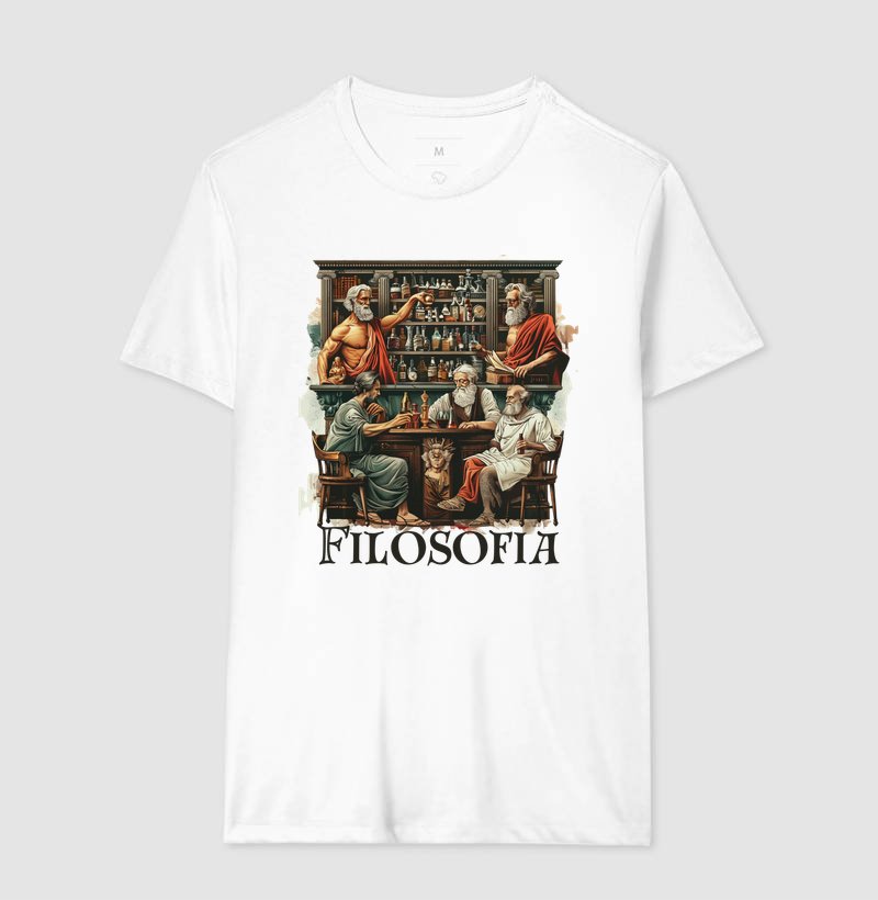 Camiseta - Filósofos no Bar
