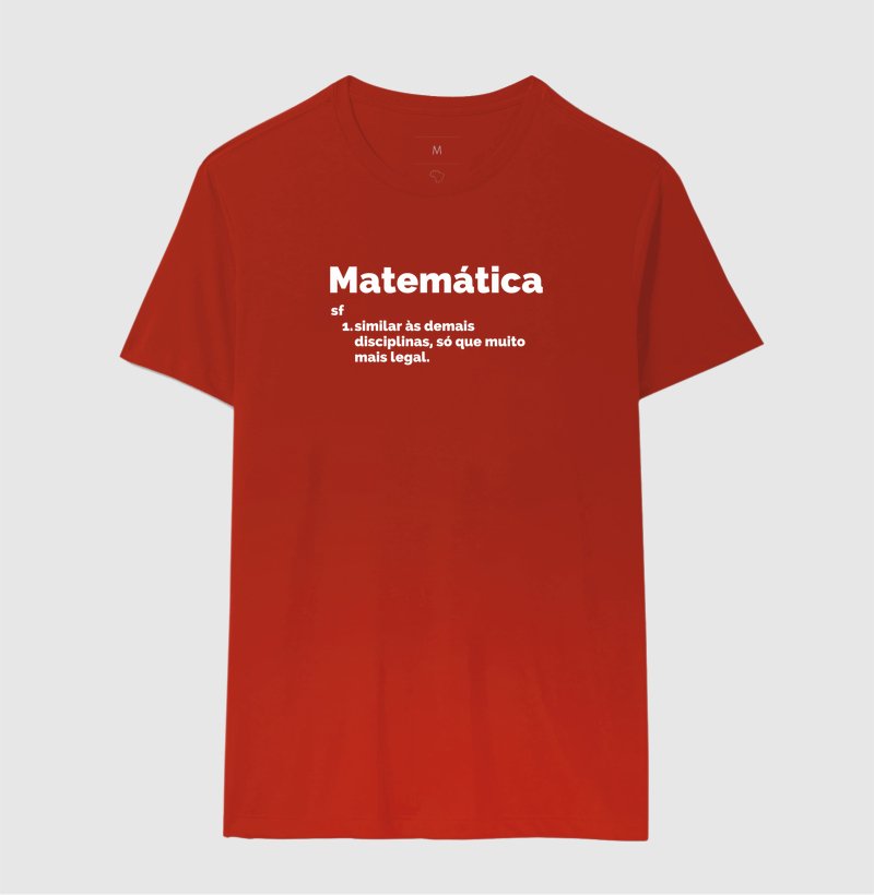 Camiseta - Verbete Matemática