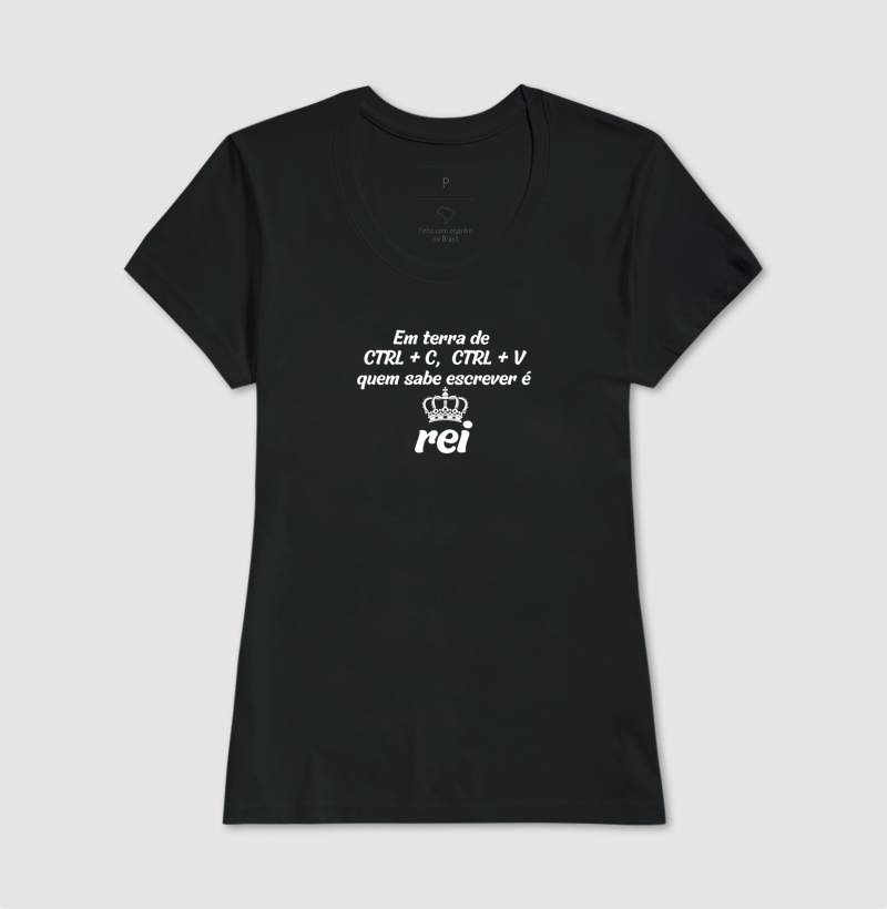 Camiseta - Em terra de ctr C + ctr V - Imagem 2