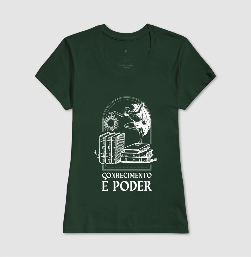 Camiseta - Conhecimento é poder