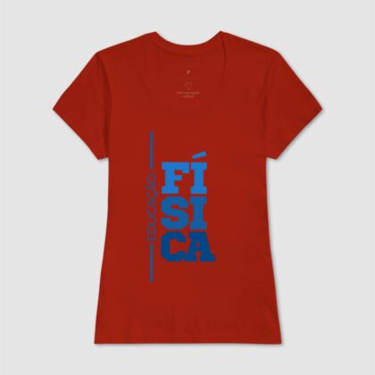 Camiseta - Educação Física Letra Azul