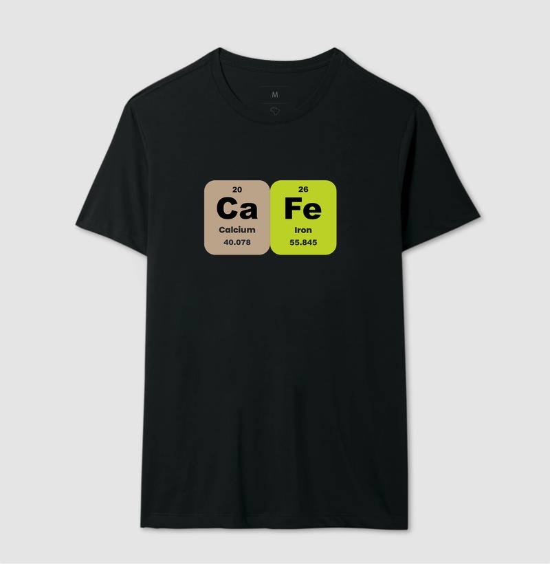 Camiseta - Café Elementos Químicos