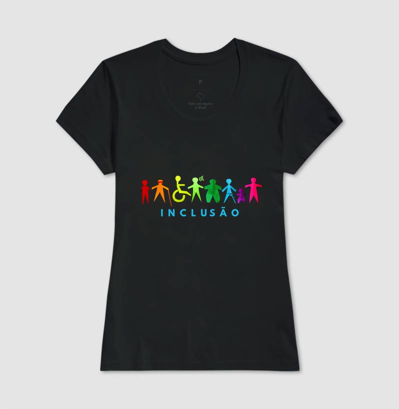 Camiseta - Inclusão cores