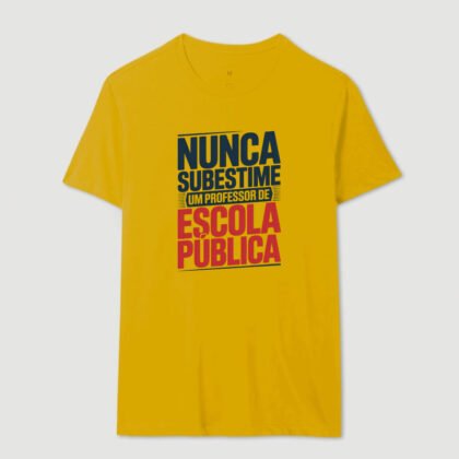 Camiseta - Nunca subestime um professor de escola pública
