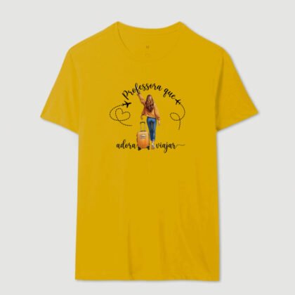 Camiseta - Professora que adora viajar
