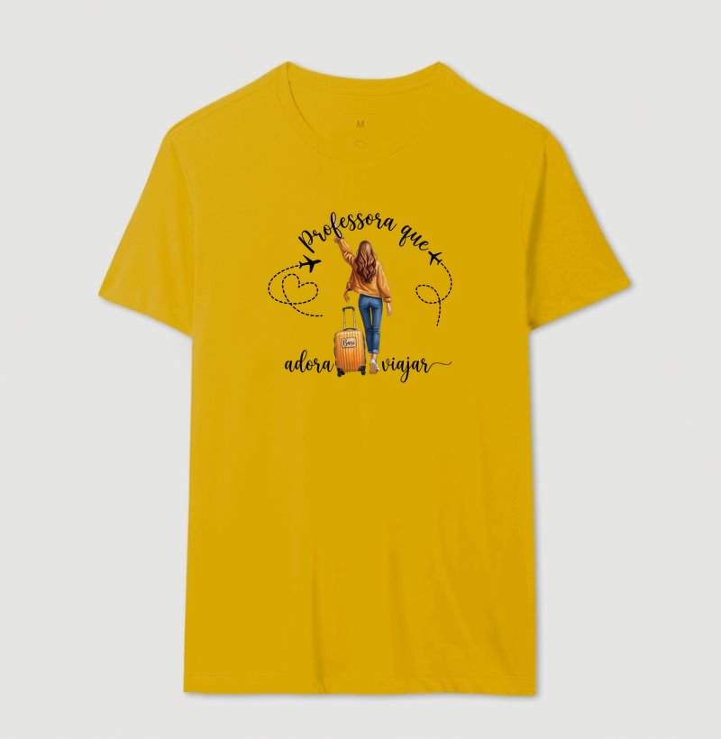 Camiseta - Professora que adora viajar