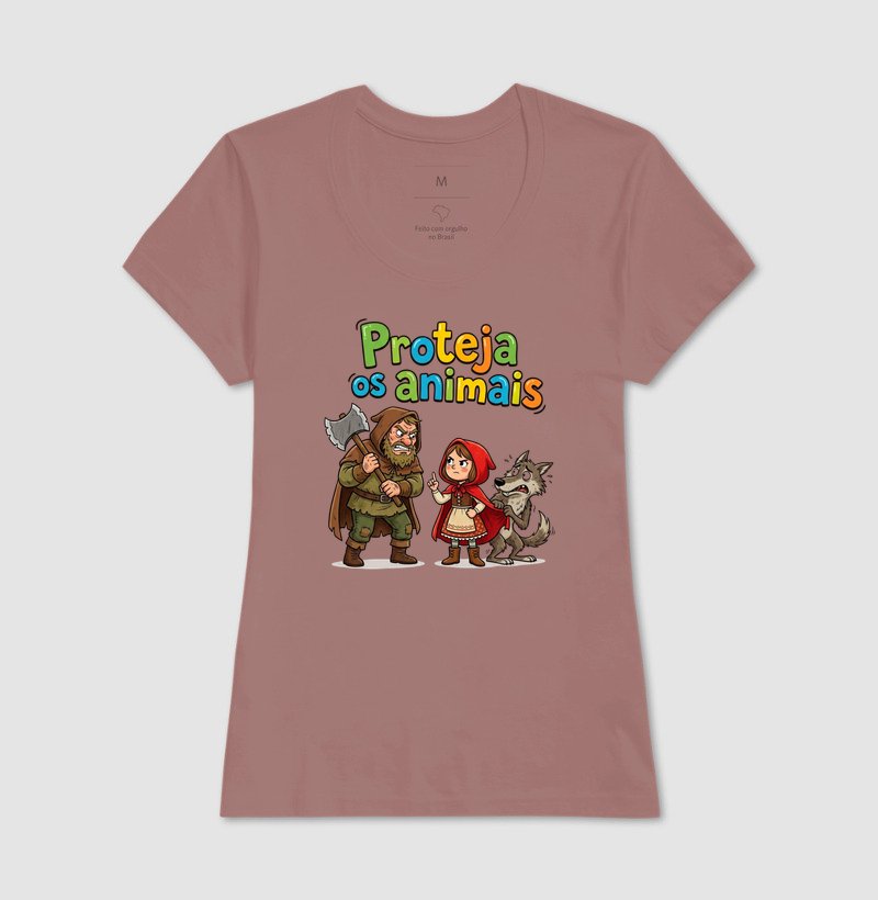 Camiseta - Proteja os animais