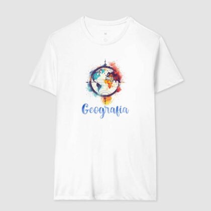 Camiseta - Geografia Globo Colorido