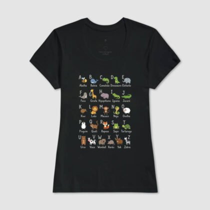 Camiseta - Alfabeto Animais