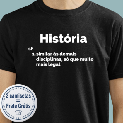 Camiseta - Verbete História
