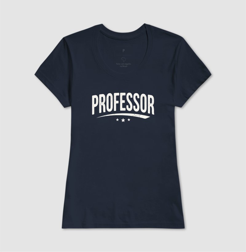 Camiseta - Professor com faixas e estrelas