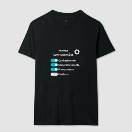 Camiseta - Minhas configurações