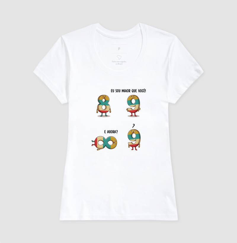 Camiseta - Ponto de vista - oito e infinito
