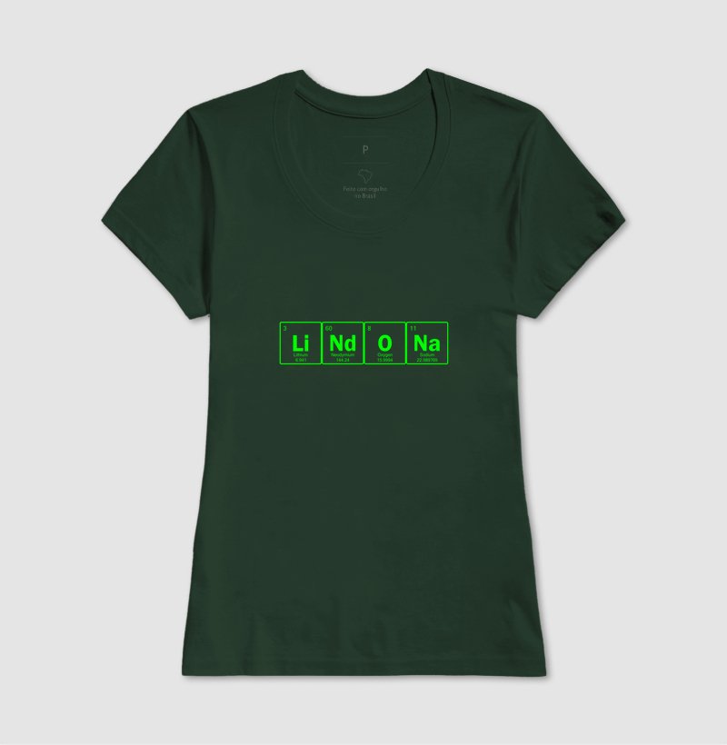 Camiseta - Lindona Química Elementos