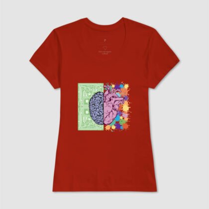 Camiseta - Cérebro x Coração