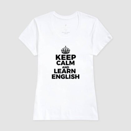 Camiseta - Keep calm and Learn English